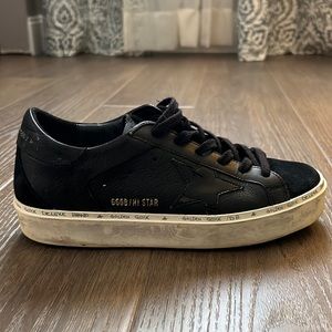 Golden Goose Hi Star Leather Low-Top Sneakers